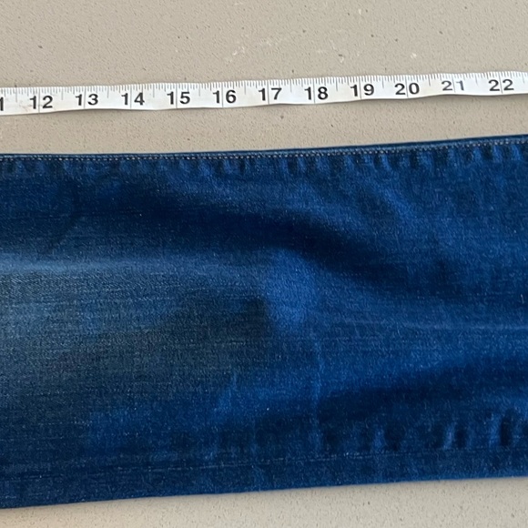 FRAME Le High Straight Raw Edge Hem Dark Wash Stretch Women’s Size 25 - Picture 10 of 10